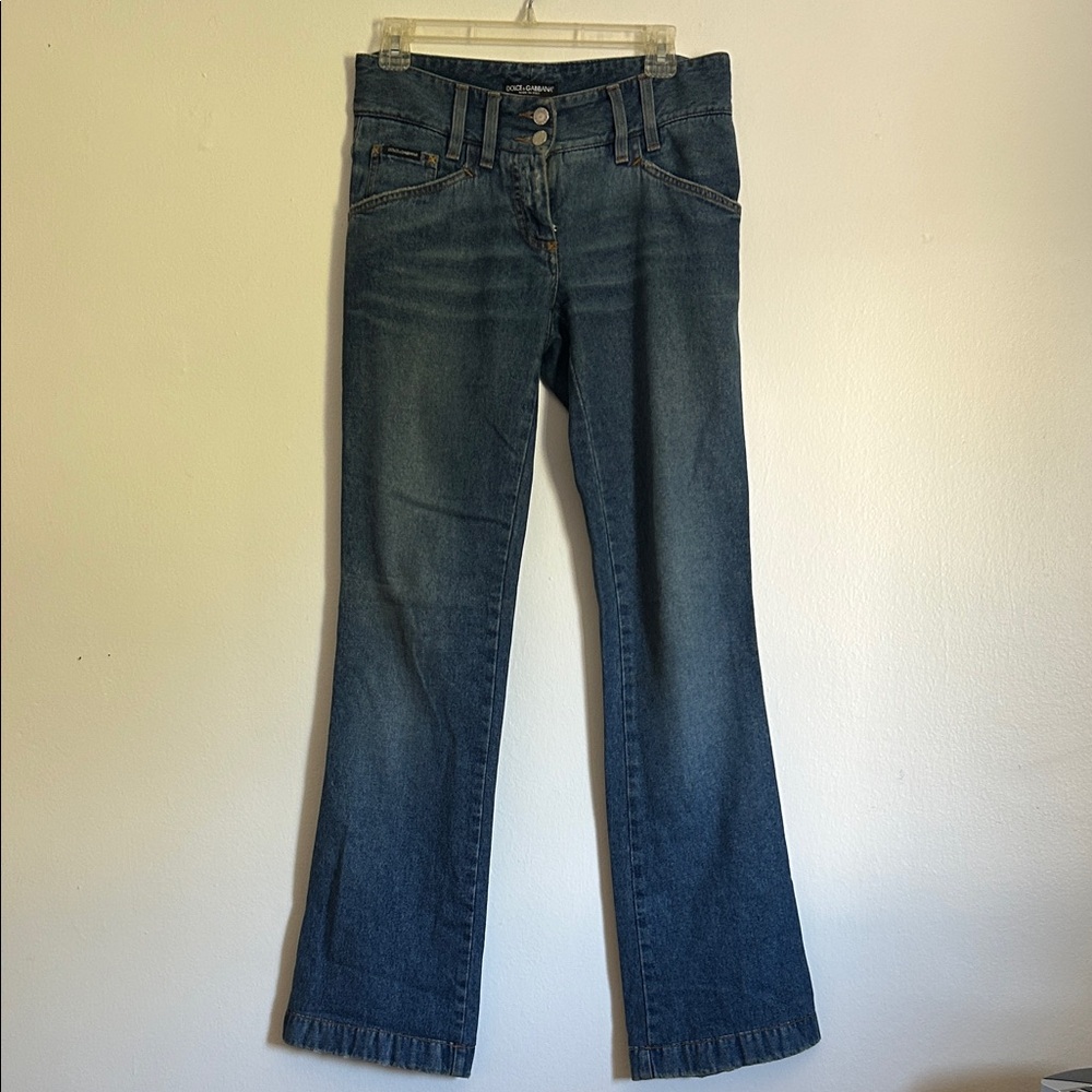 Vintage Dolce & Gabbana Low Rise Flare Bootcut Jeans Size 38 Altered